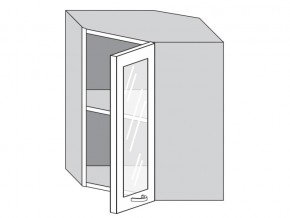 1.60.3у Шкаф настенный (h=720) угловой на 600мм со стекл. дверцей в Верхотурье - verhoture.magazin-mebel74.ru | фото