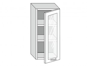 19.40.3 Шкаф настенный (h=913) на 400мм с 1-ой стекл. дверцей в Верхотурье - verhoture.magazin-mebel74.ru | фото