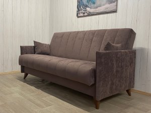 Диван Престиж-3 НПБ, велюр Sensey Dusty plum в Верхотурье - verhoture.magazin-mebel74.ru | фото