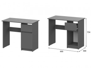 Стол письменный 900 Денвер Графит серый в Верхотурье - verhoture.magazin-mebel74.ru | фото