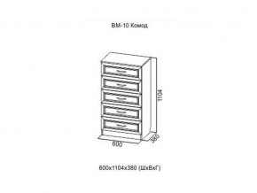 ВМ-10 Комод в Верхотурье - verhoture.magazin-mebel74.ru | фото